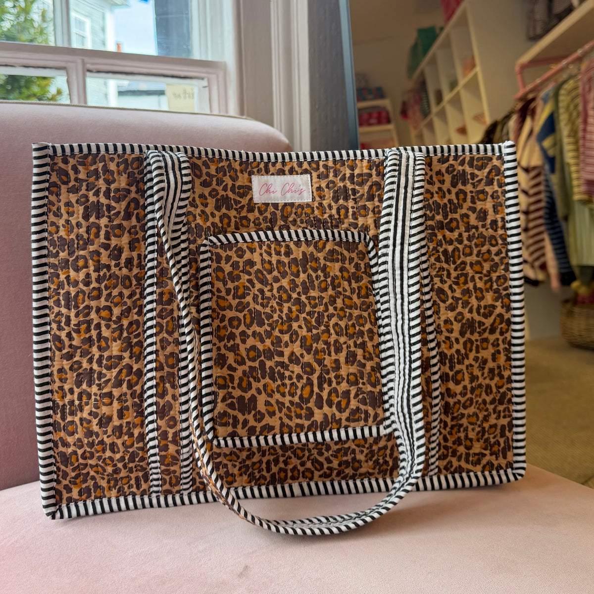 Chi Chi’s Leopard Print Tote Bag 🐆