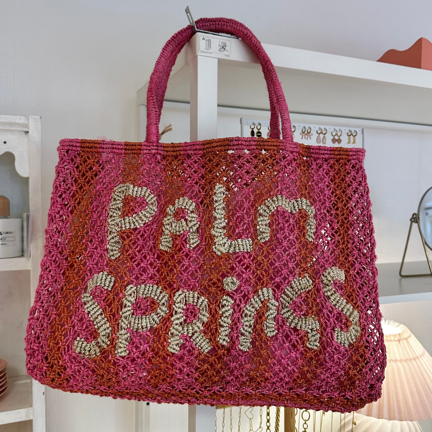 'Palm Springs' The Jacksons Medium Jute Bag