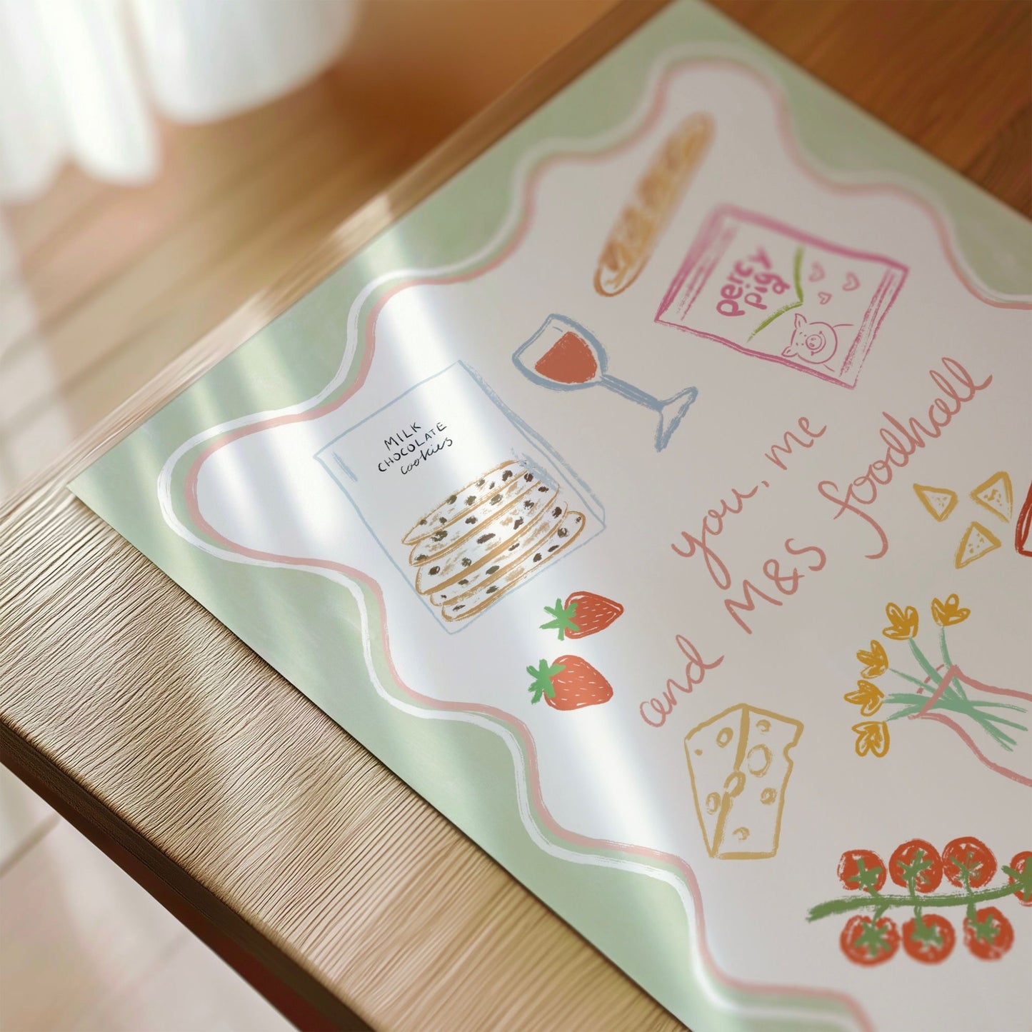 ‘You, Me and M&S Foodhall’ A4 Print