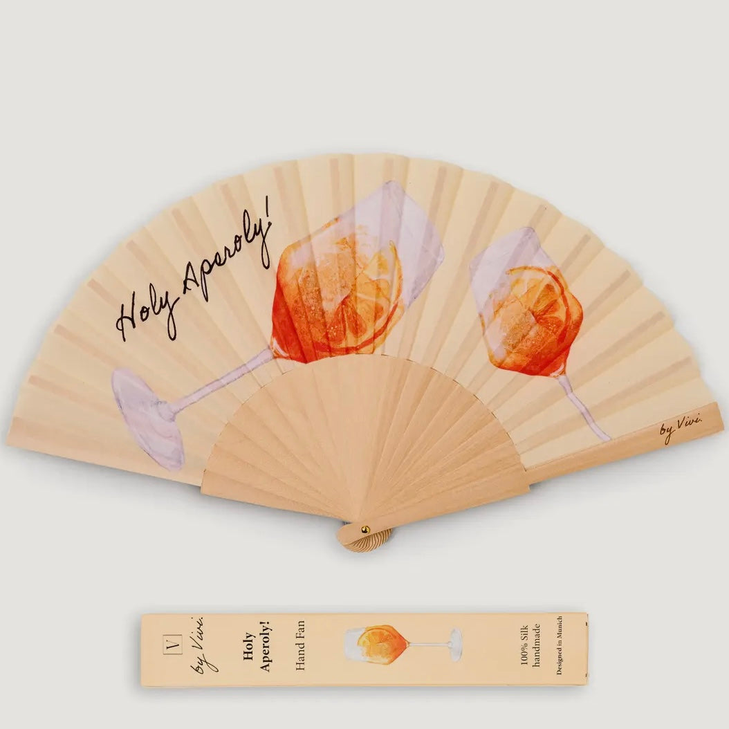 100% Silk Printed Fan (4 designs)