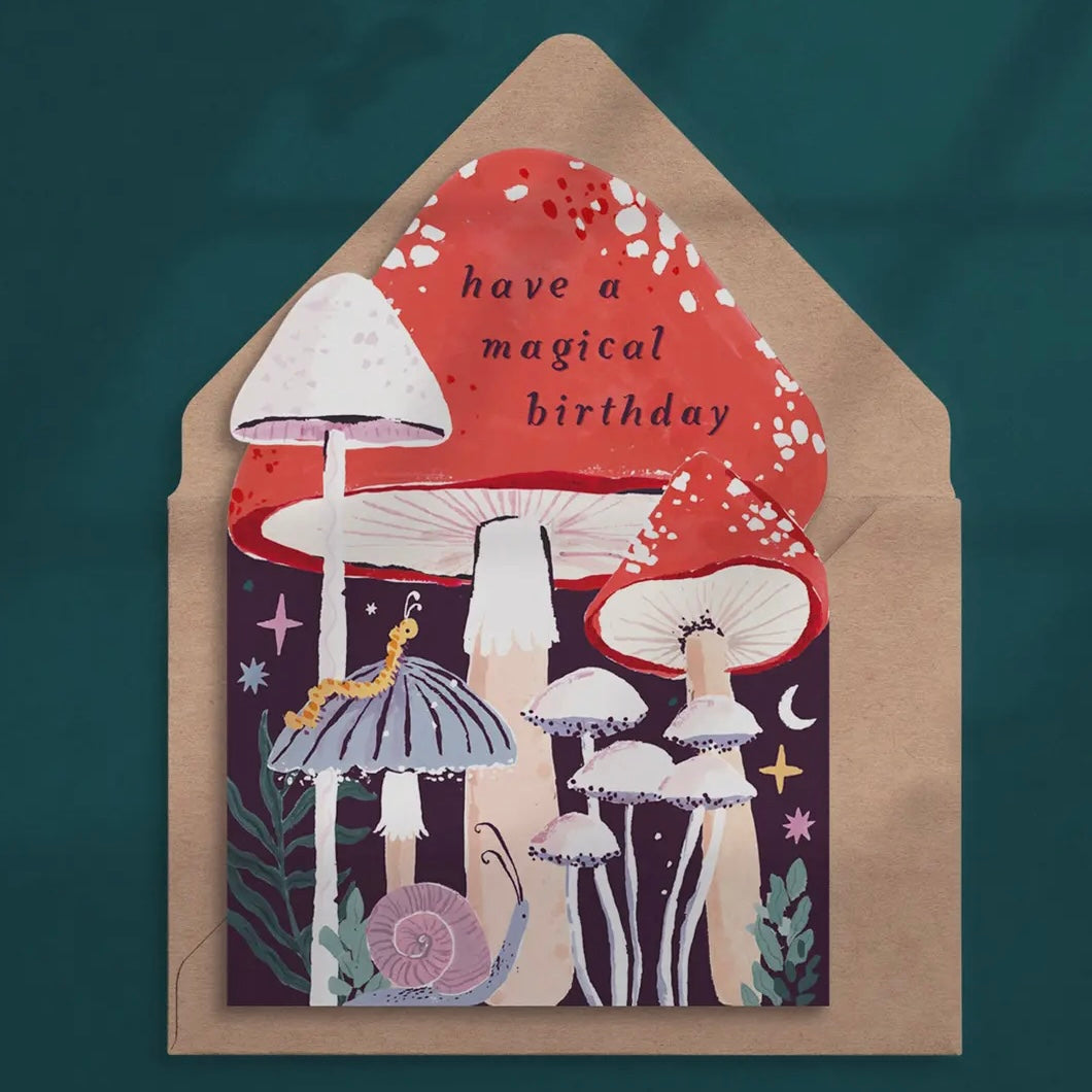 ‘Have A Magical Birthday’ Mushroom Card