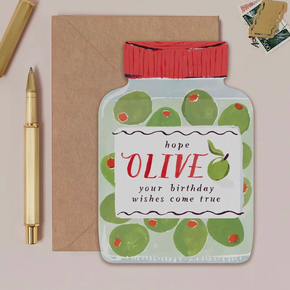 Olive Birthday Card