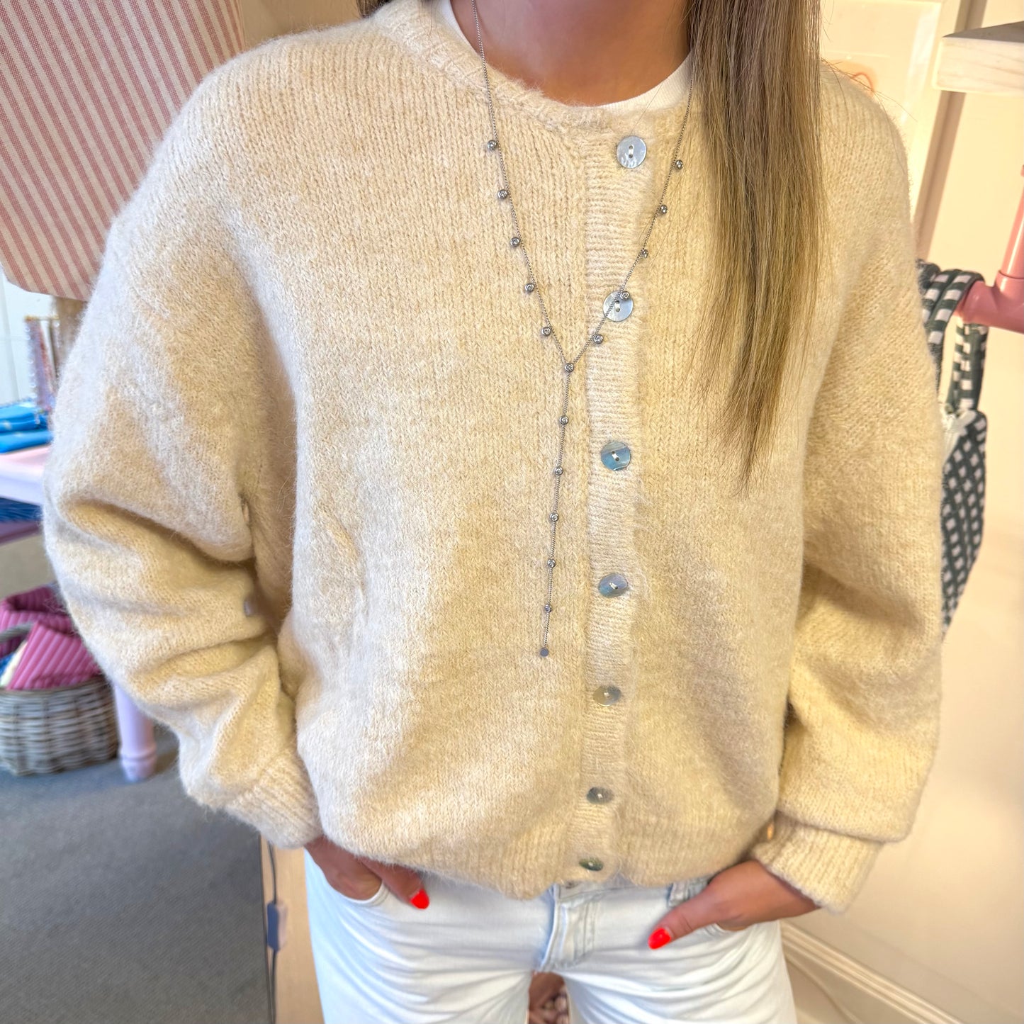 Super Soft Beige Cardigan