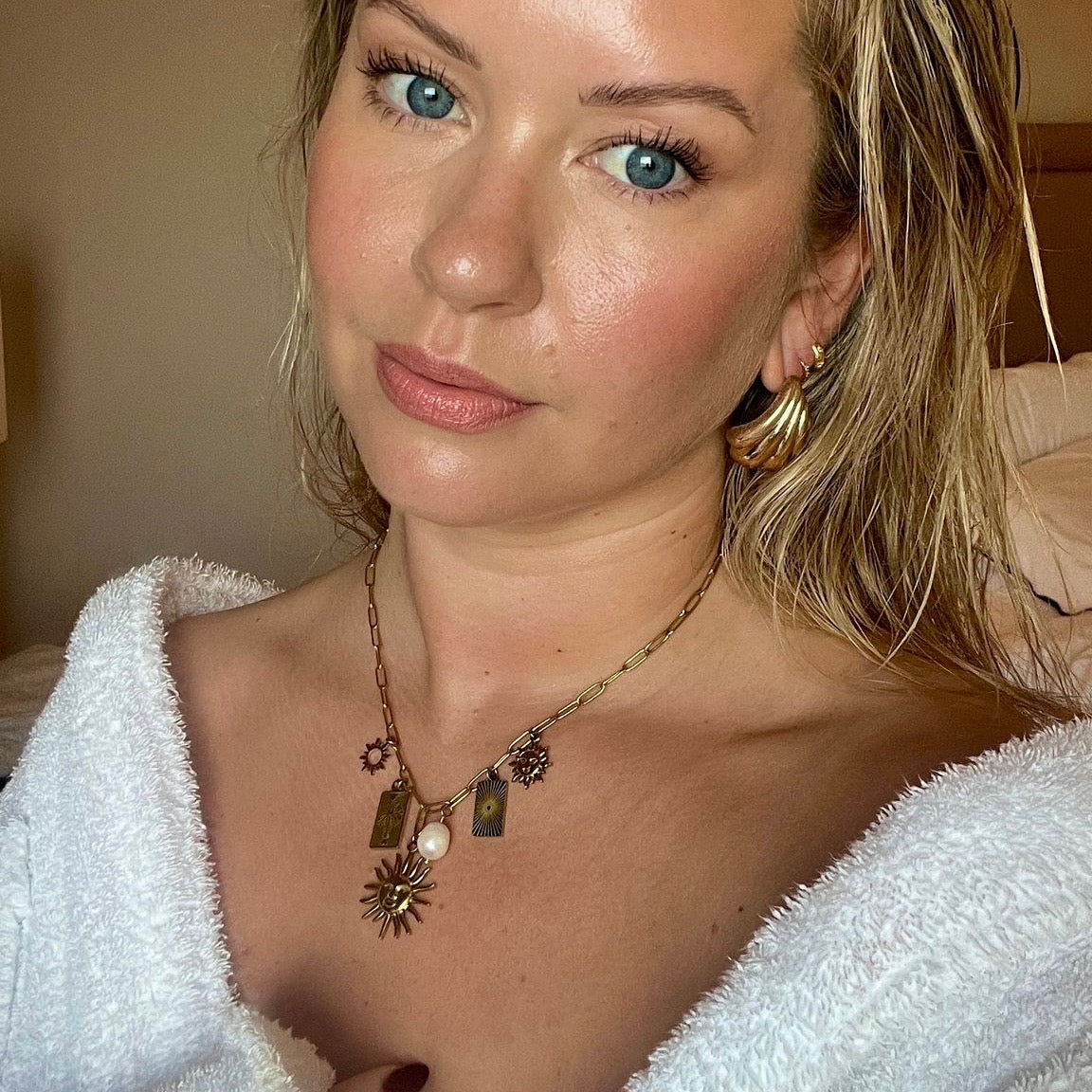 Chasing The Sun Chunky Charm Necklace