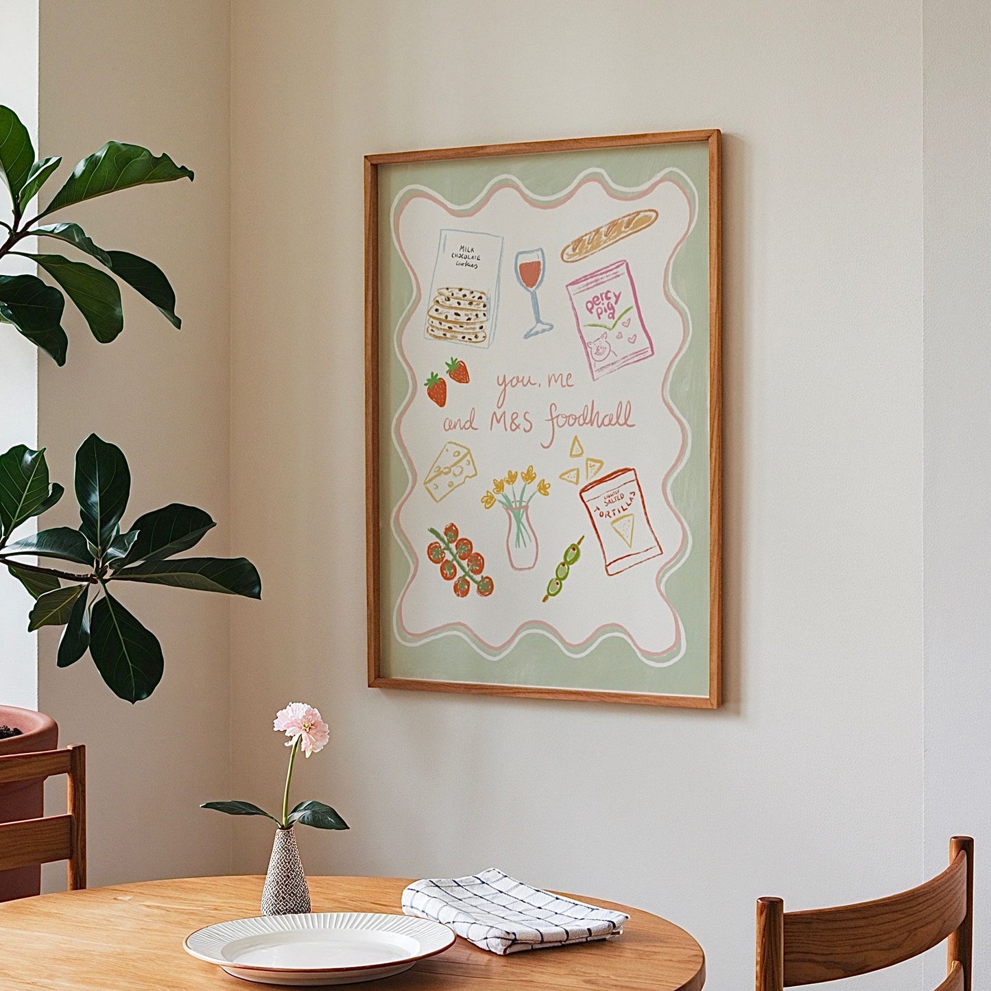 ‘You, Me and M&S Foodhall’ A4 Print