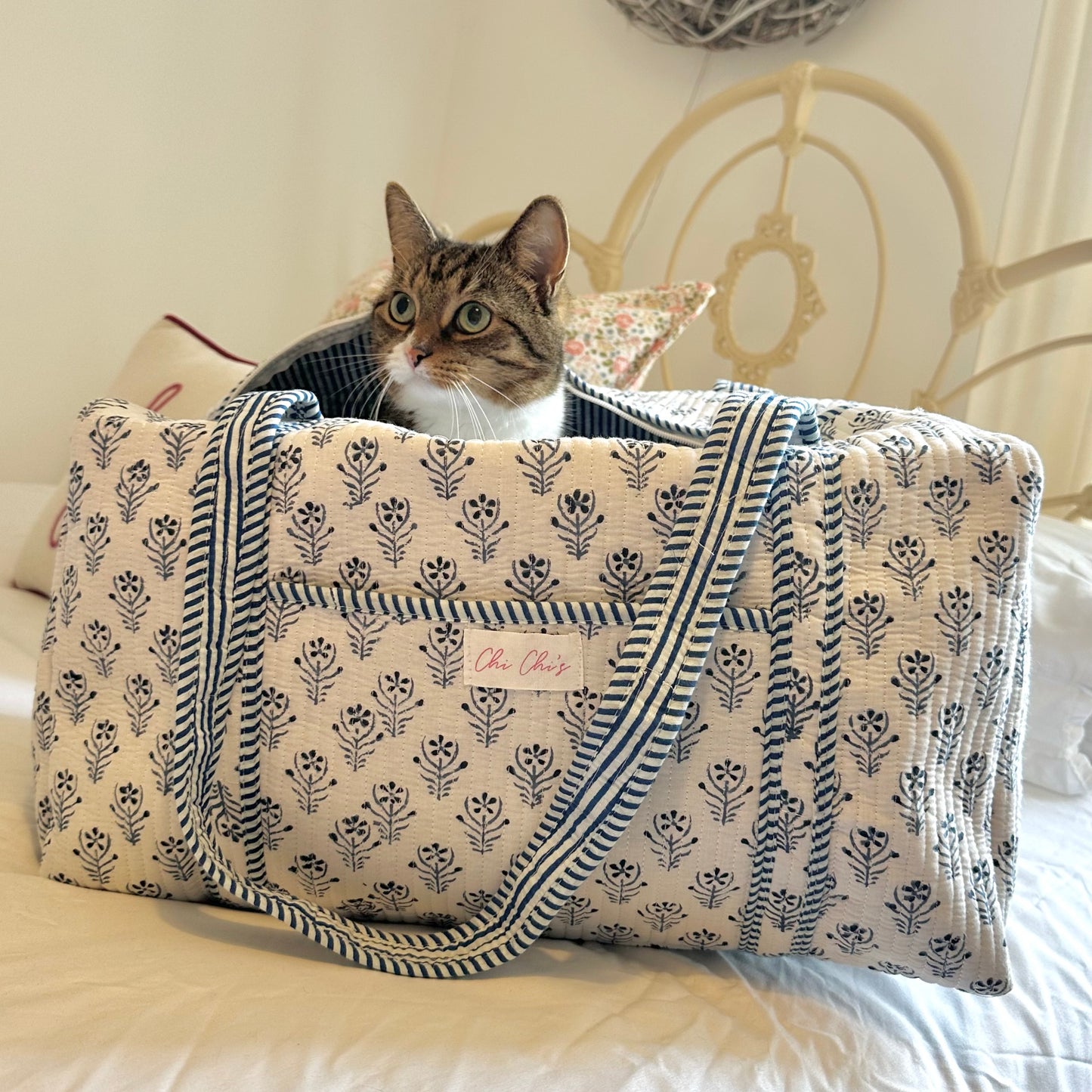 Quilted Cotton Weekend/Duffel Bag (2 colour ways)