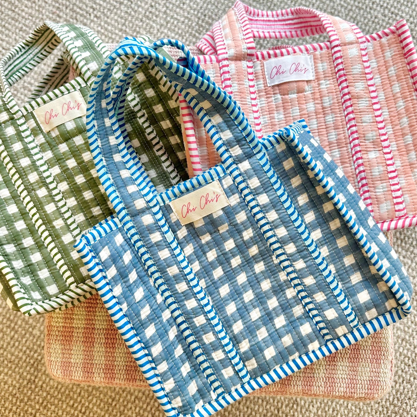 🩷 Pink Mini Gingham Bag