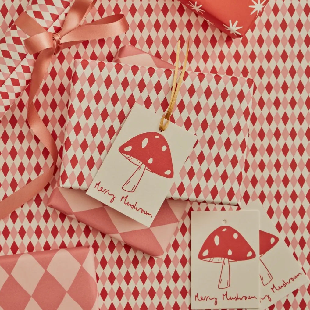 ‘Merry Mushroom’ Gift Tags (pack of 8)