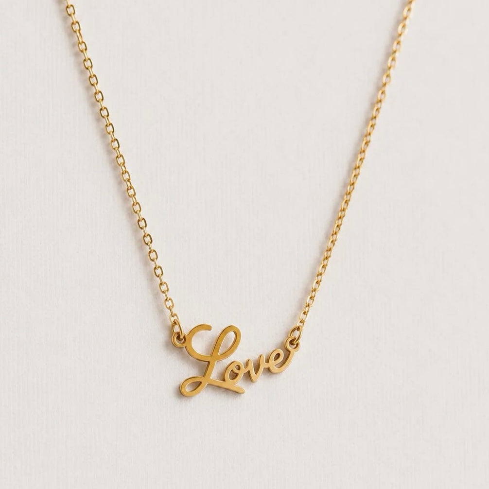 ‘Love’ Delicate Word Waterproof Necklace