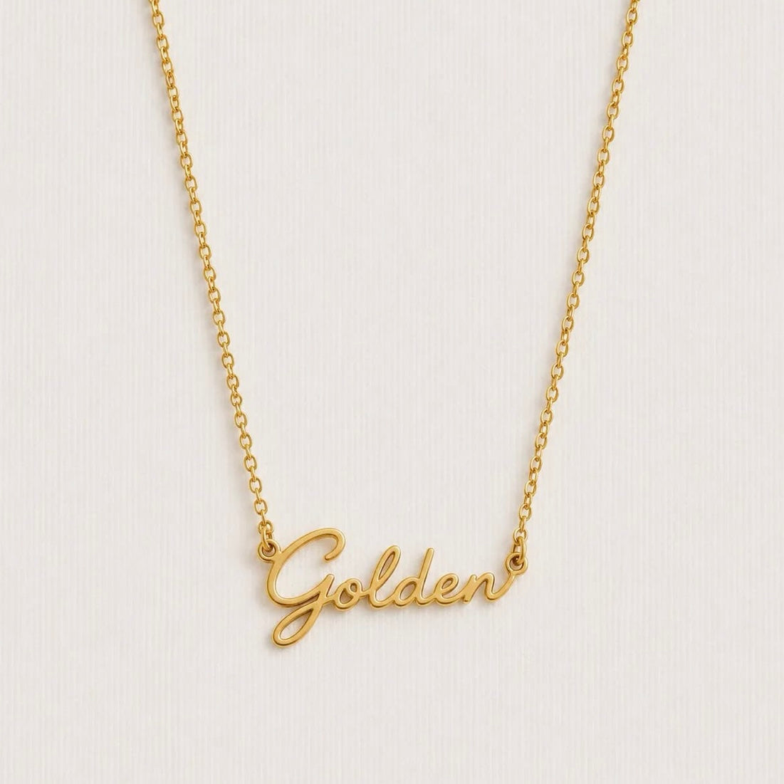 ‘Golden’ Delicate Word Waterproof Necklace