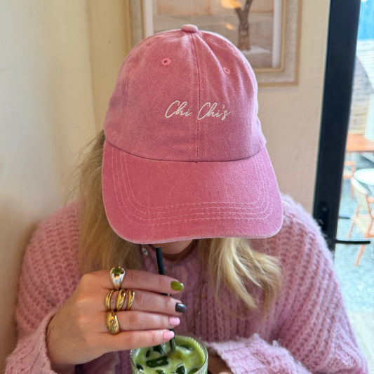 'Chi Chi's' Hello Gorgeous Pink Embroidered Cap 💖