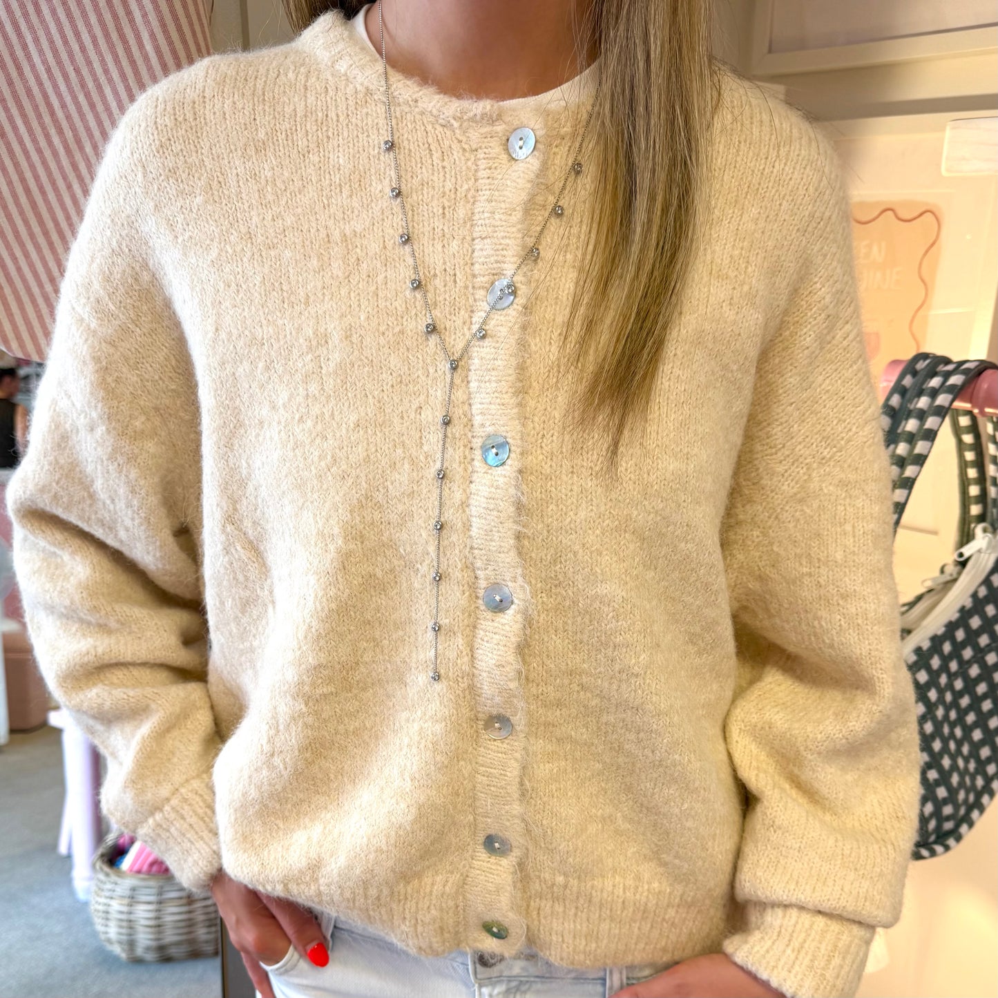 Super Soft Beige Cardigan