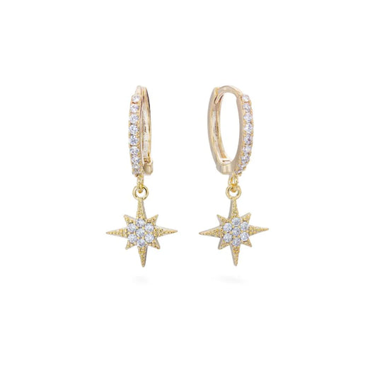 Bijoux De Mimi ‘Cosmia Crystal Gold Star Earrings’ ⭐️