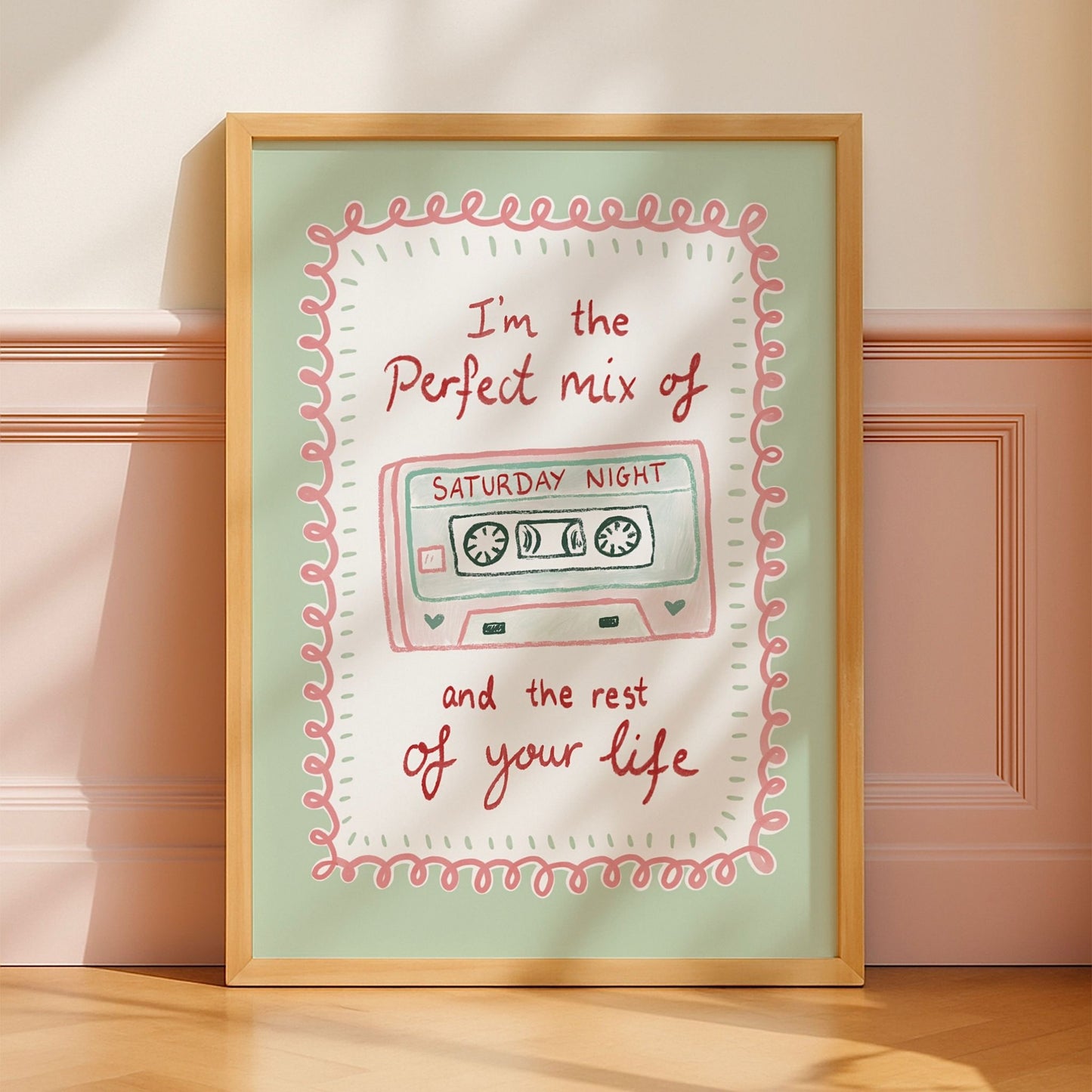 Olivia Dean ‘Perfect Mix Of Saturday Night’ A4 Print