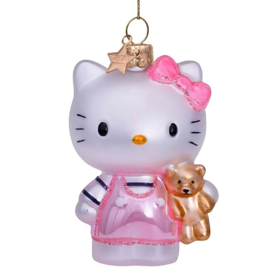 Hello Kitty Pink Dress Christmas Ornament