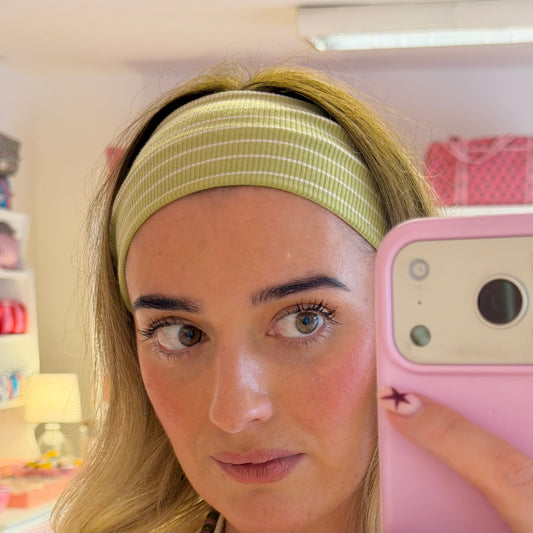 Matcha Green Stripe Headband