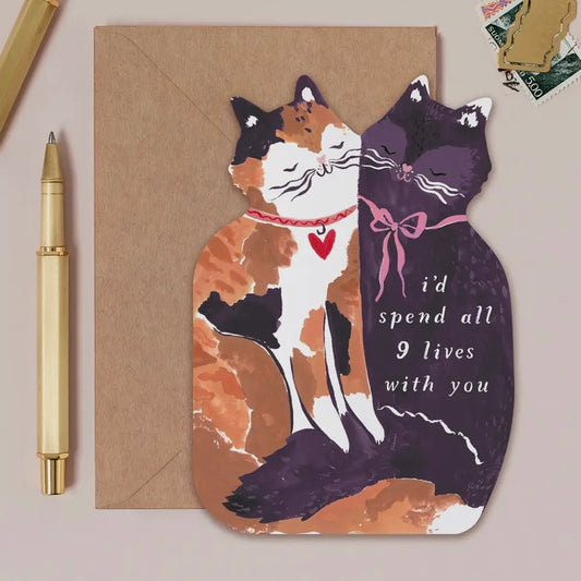 All Nine Lives Cat Card