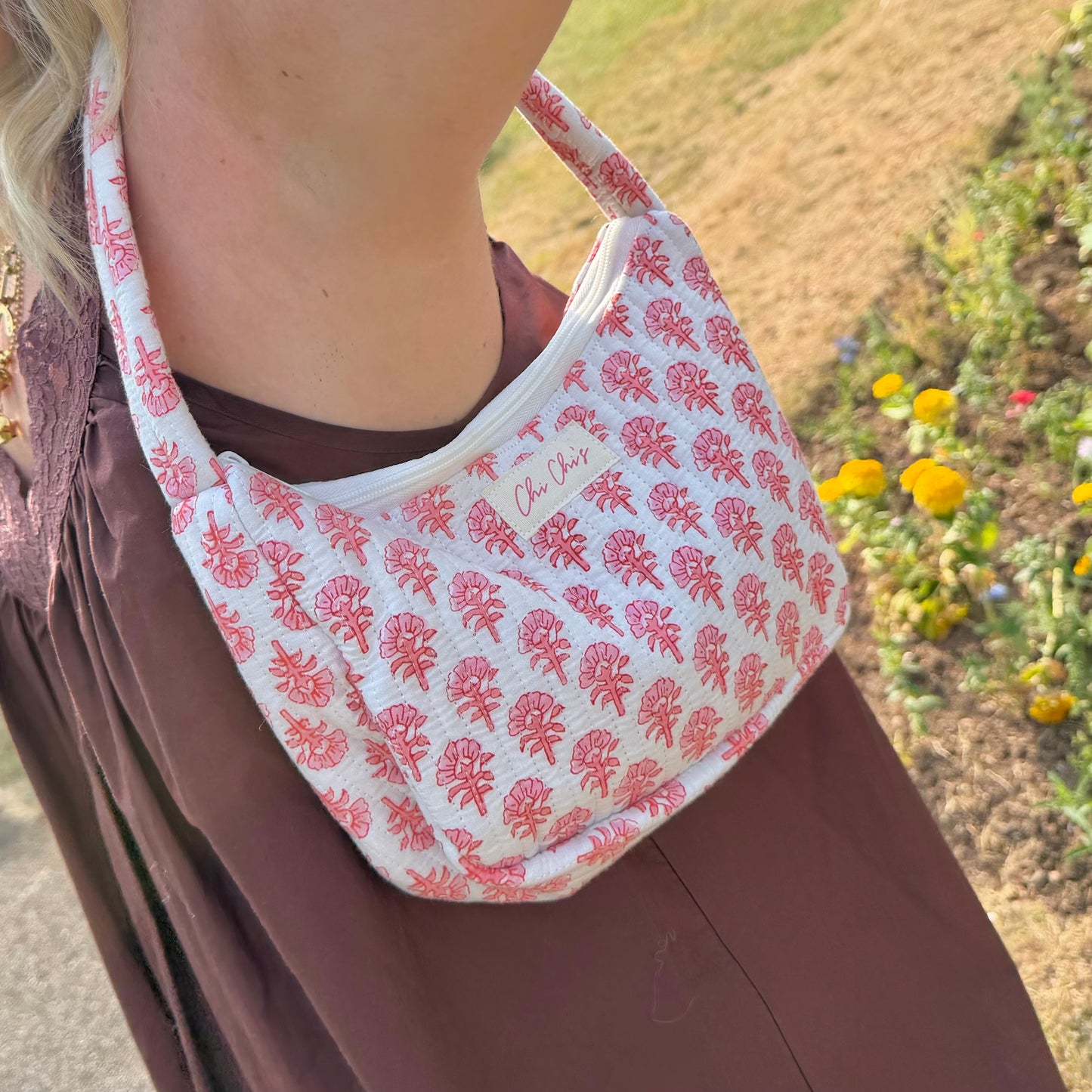 🩷 Chi Chi’s Mini Shoulder Bag Pink & White Floral