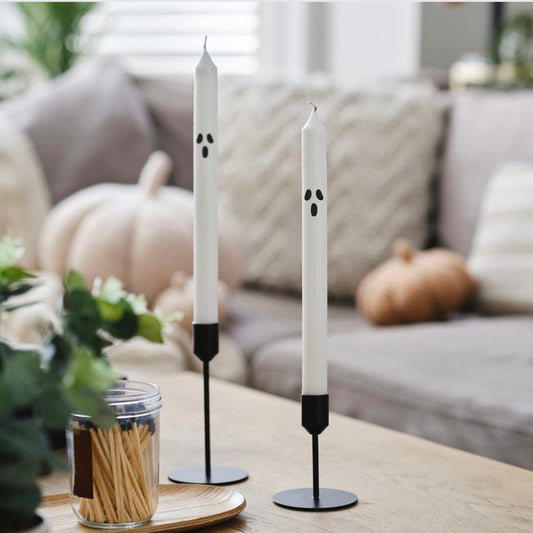 Spooky Ghost Dinner Candles