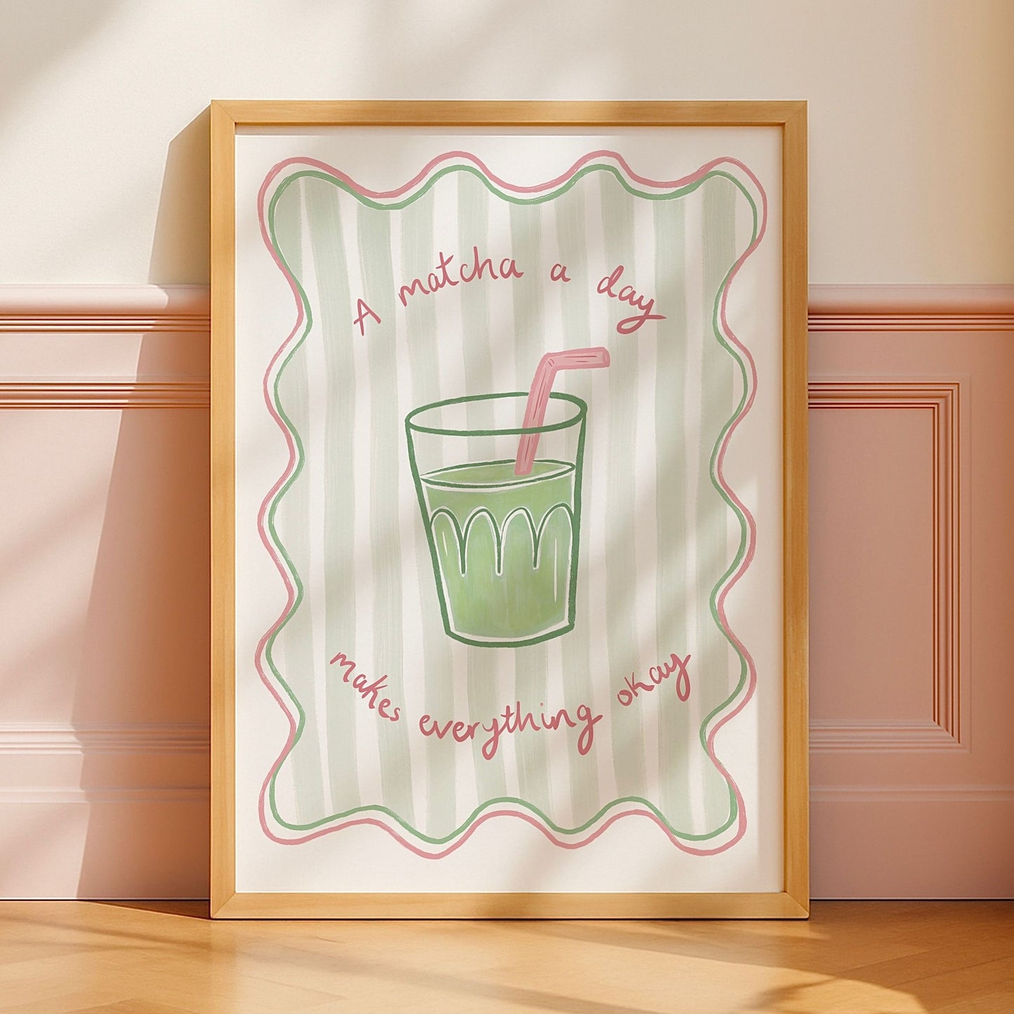 ‘A Matcha A Day Makes Everything Okay’ A4 Print