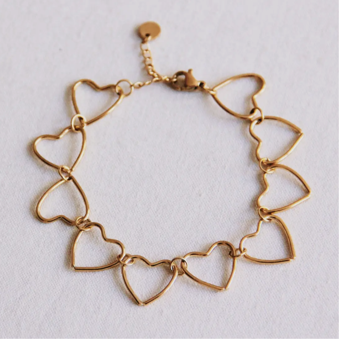 Link Heart Chain Bracelet