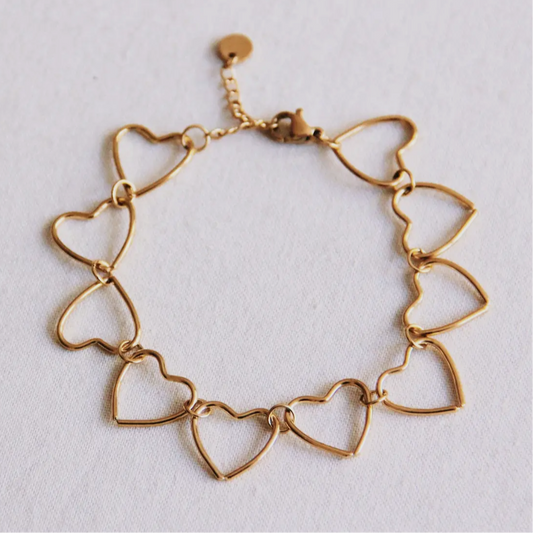Link Heart Chain Bracelet