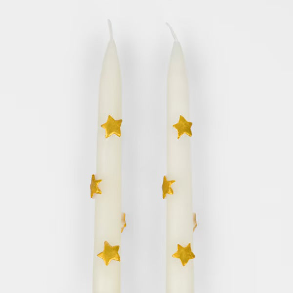 Meri Meri Gold Dinner Candles (x2)