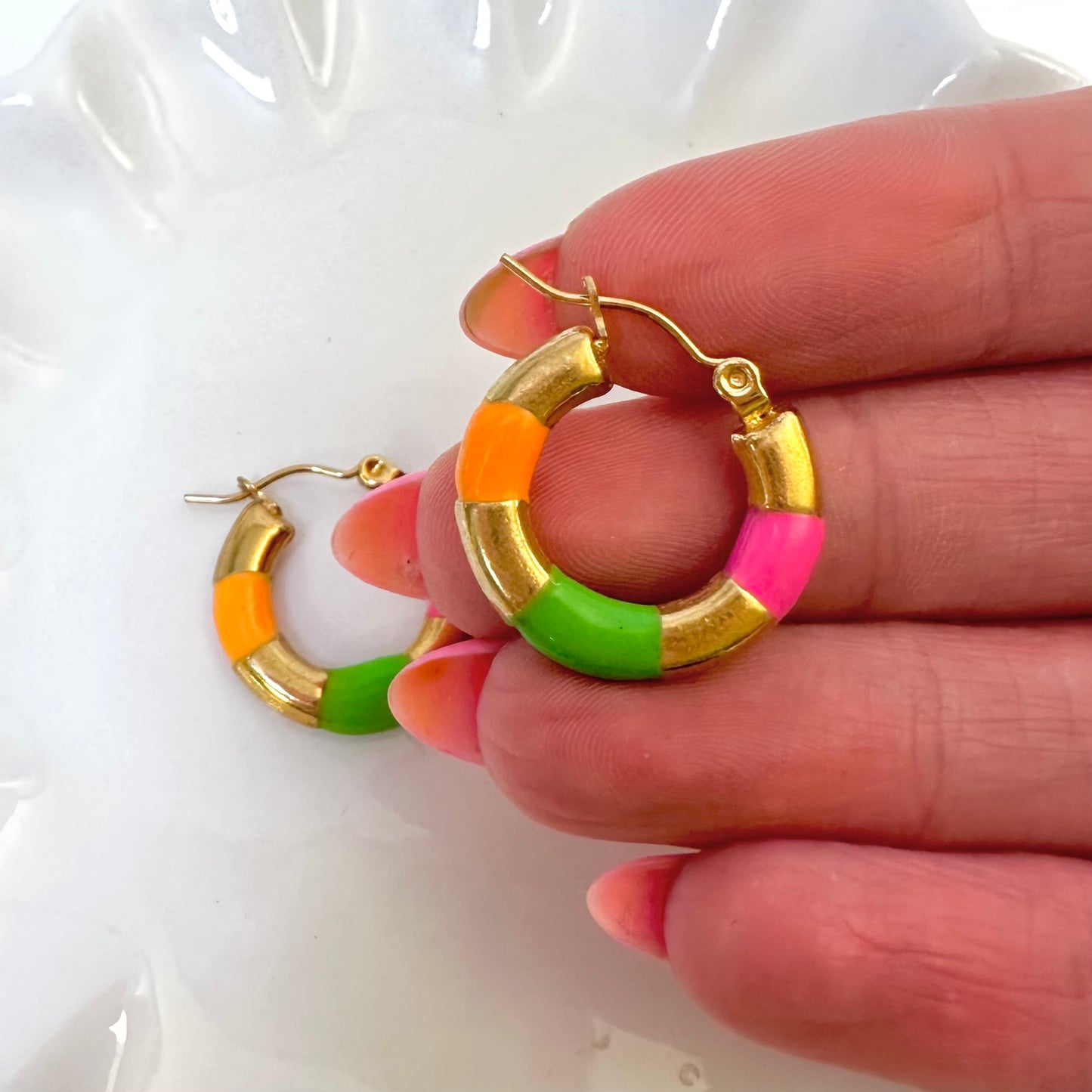 Multi Coloured Hoops