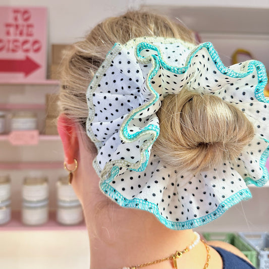 Polka Dot Large Scrunchie