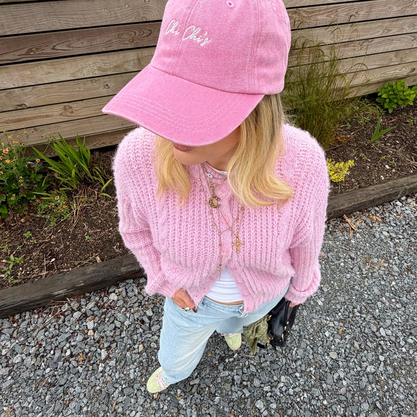 'Chi Chi's' Hello Gorgeous Pink Embroidered Cap 💖