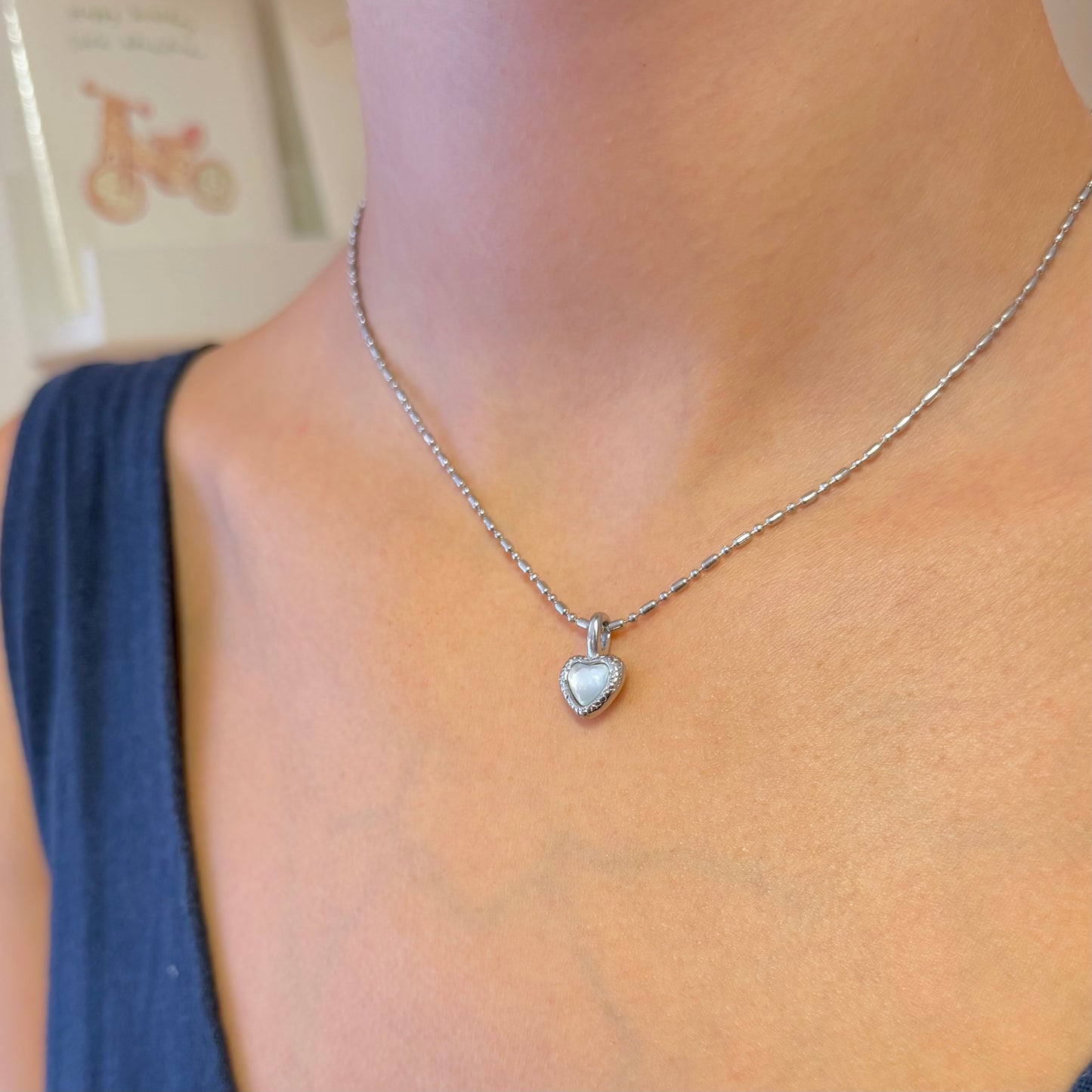 Sweetheart Everyday Necklace (available in gold or silver)