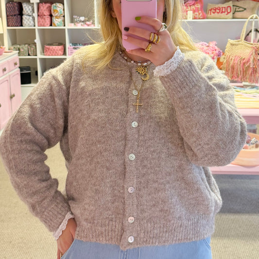 Super Soft Beige Cardigan