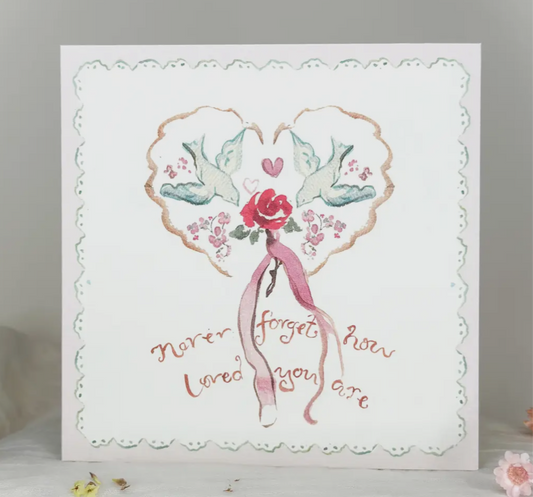 ‘Never Forget How Loved You Are’ Greeting Card