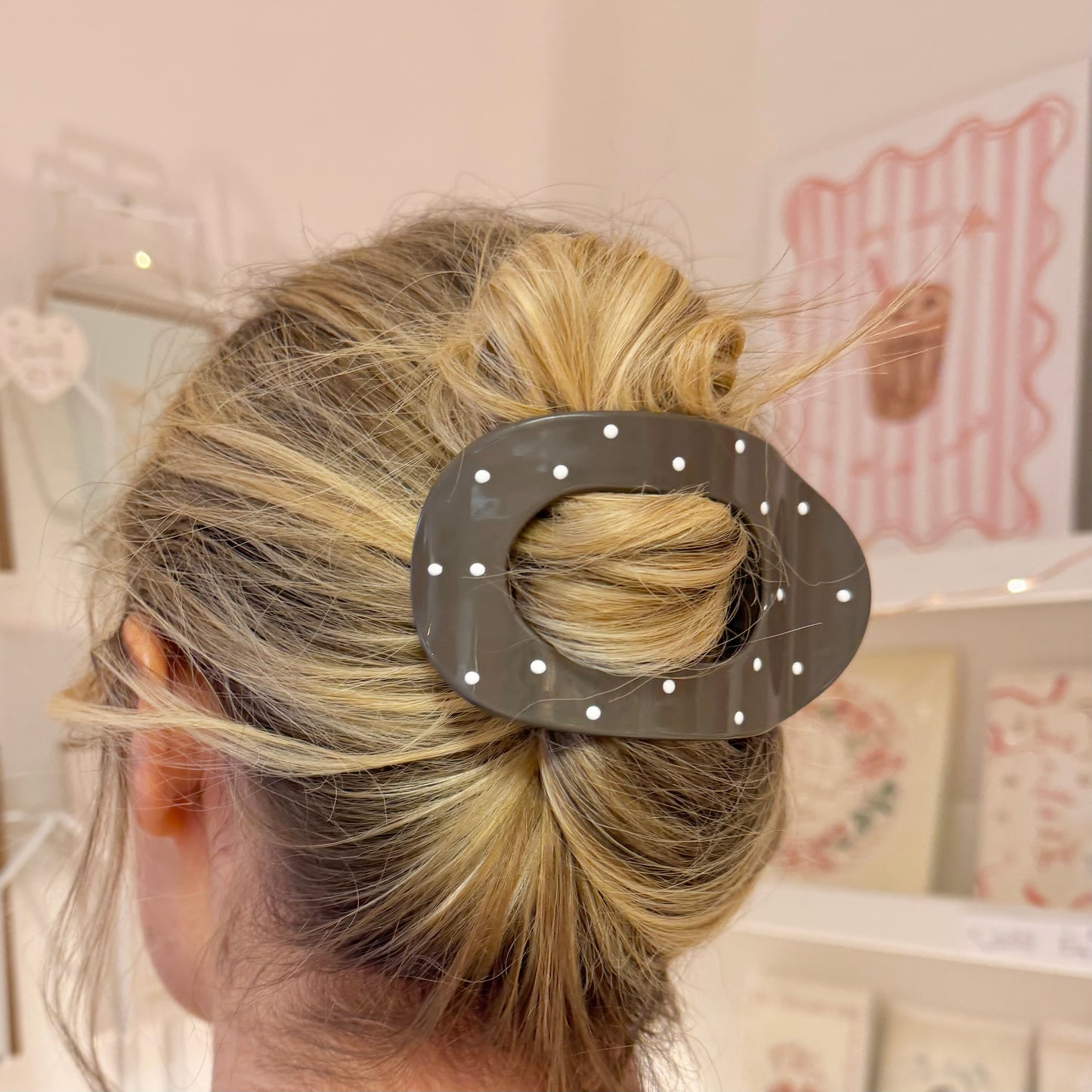Polka Dot Flat Claw Clip (2 colourways)