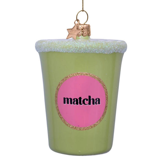 Matcha Latte Christmas Ornament