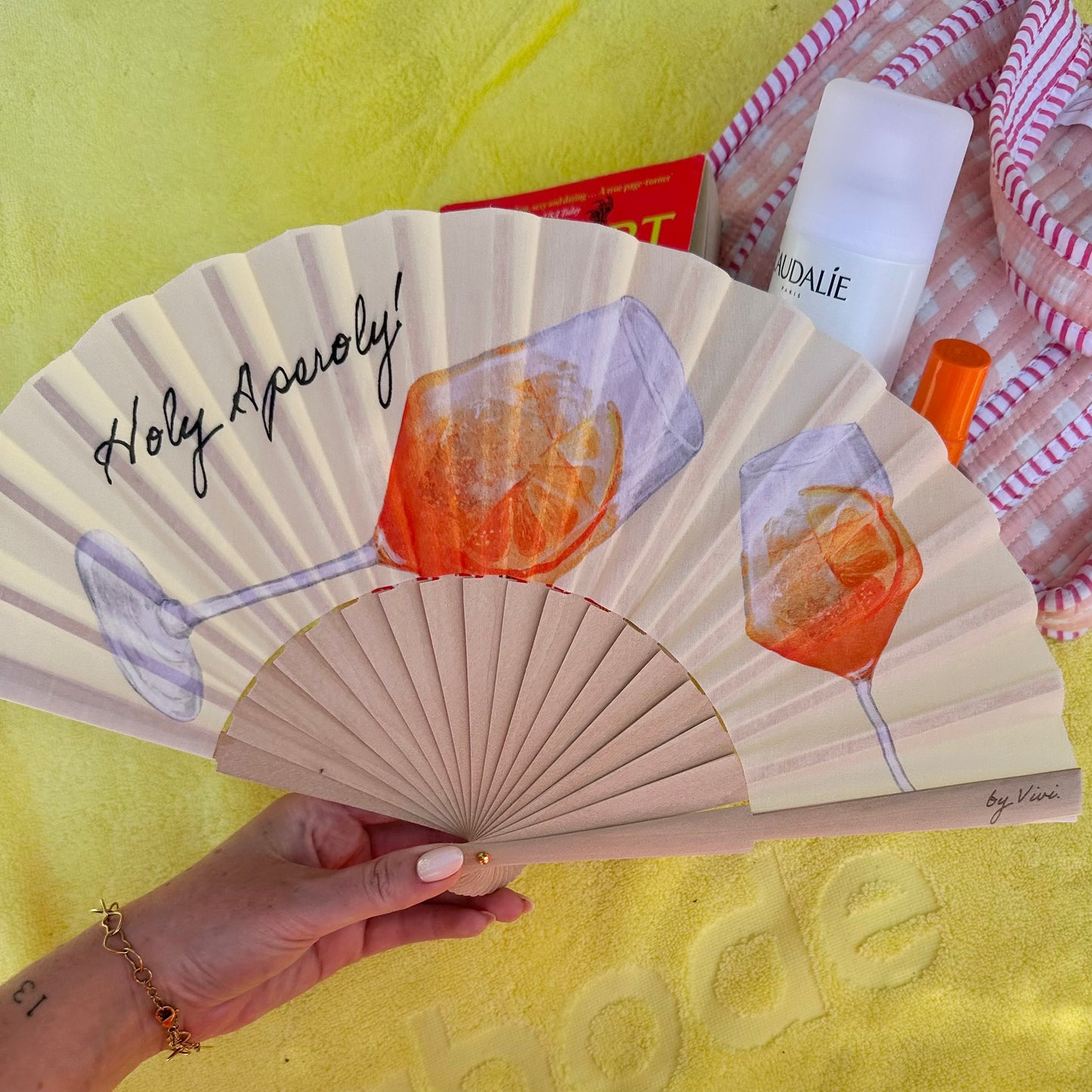 ‘Holy Aperoly!’ Silk Fan 🍊