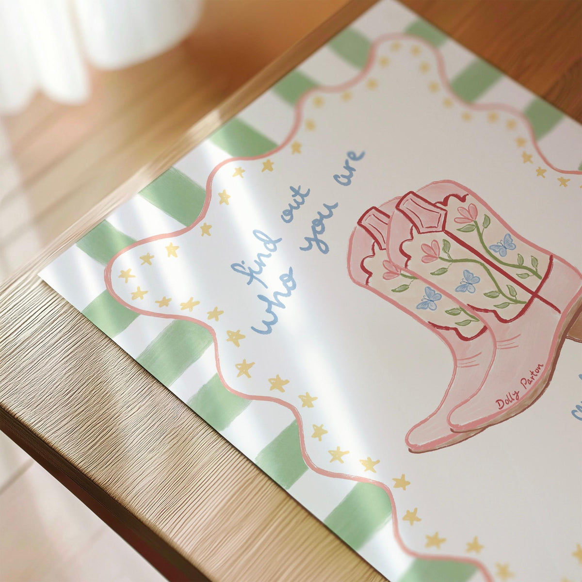 'Find What You Love' Dolly Parton A4 Print