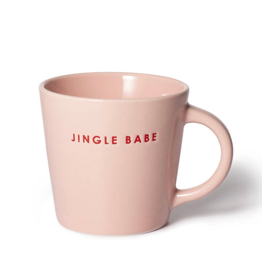 Christmas ‘Jingle Babe’ Pink Christmas Coffee Cup