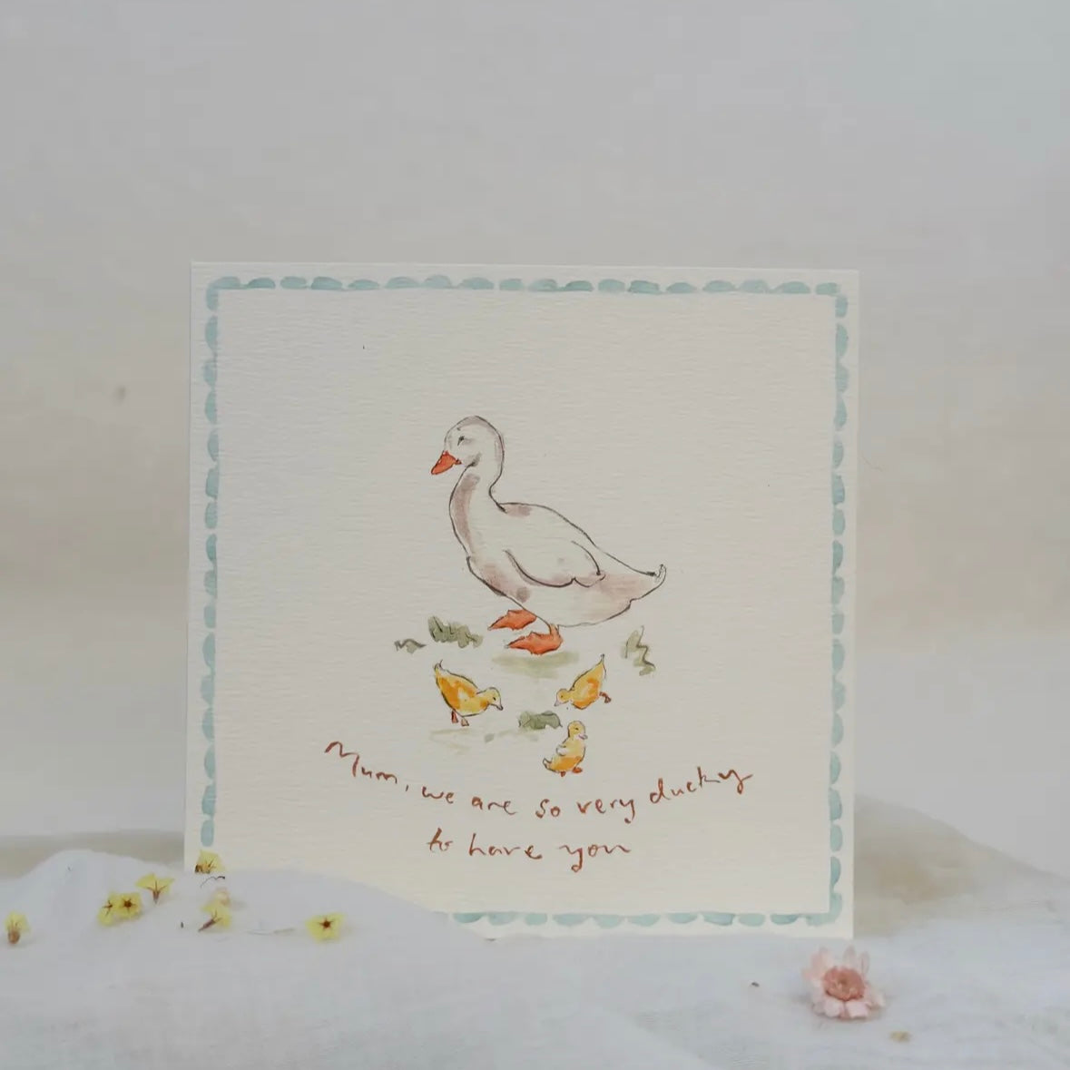 'mum, we are so very ducky to have you' Greeting Card