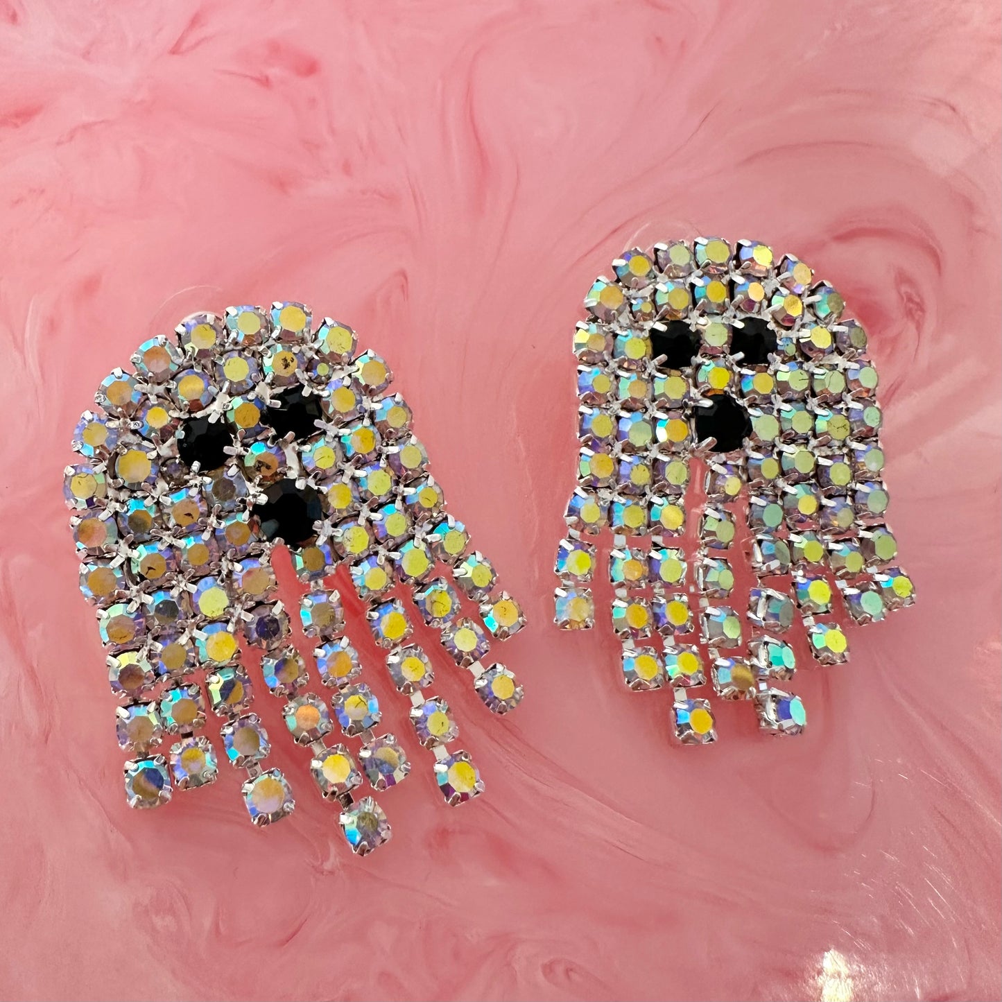 👻 BOO Spookily Cute Ghost Tassel Earrings