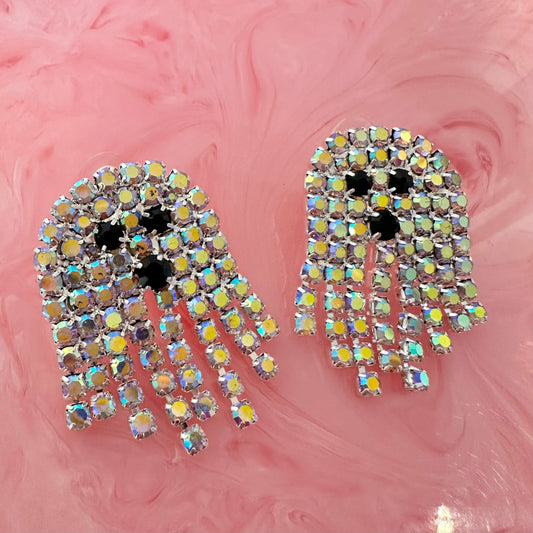 👻 BOO Spookily Cute Ghost Tassel Earrings