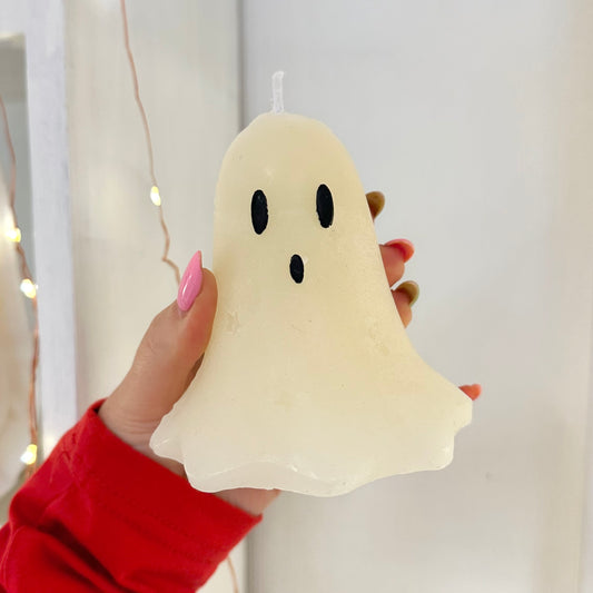 Spooky Ghost Halloween Candle