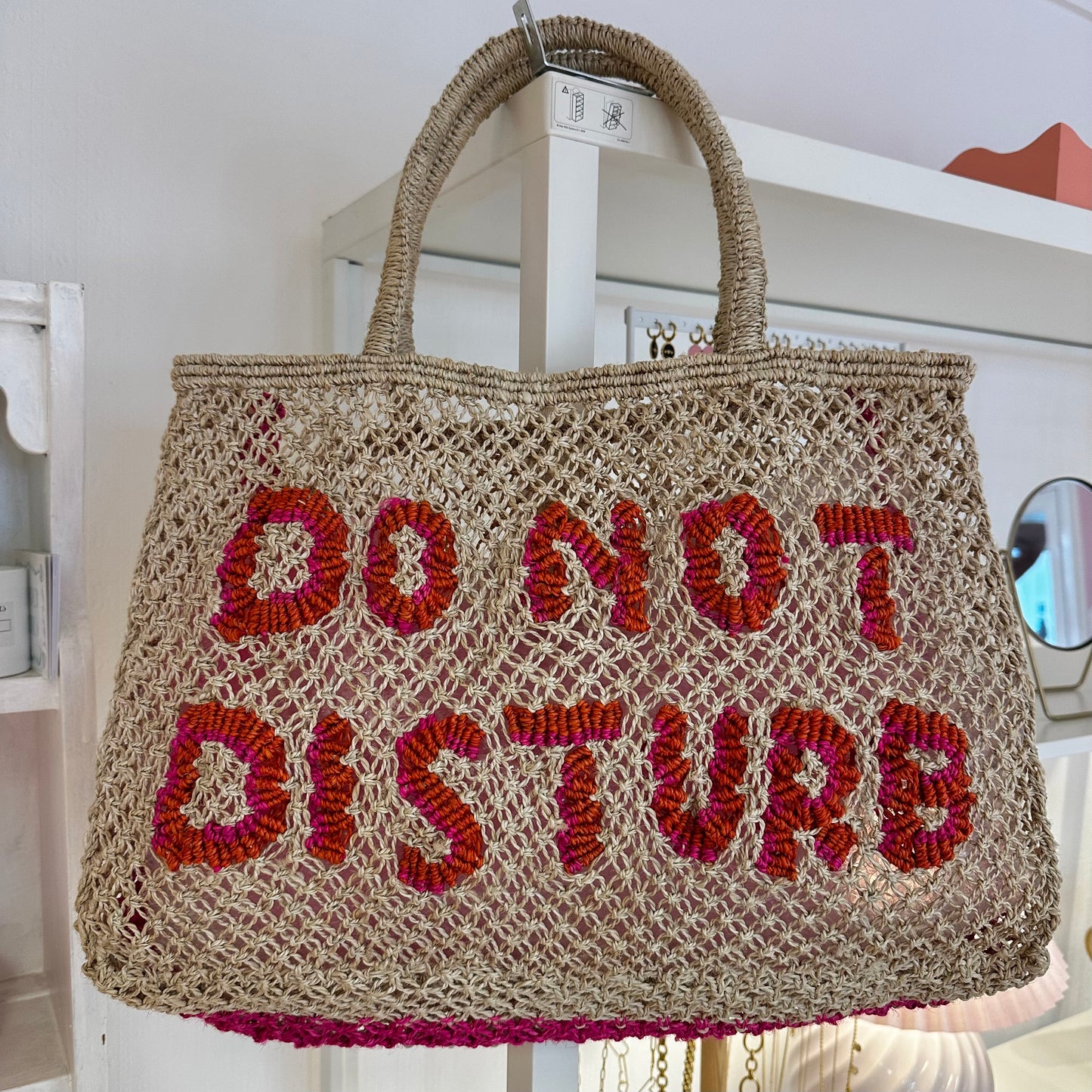 'Do Not Disturb' The Jacksons Medium Jute Bag