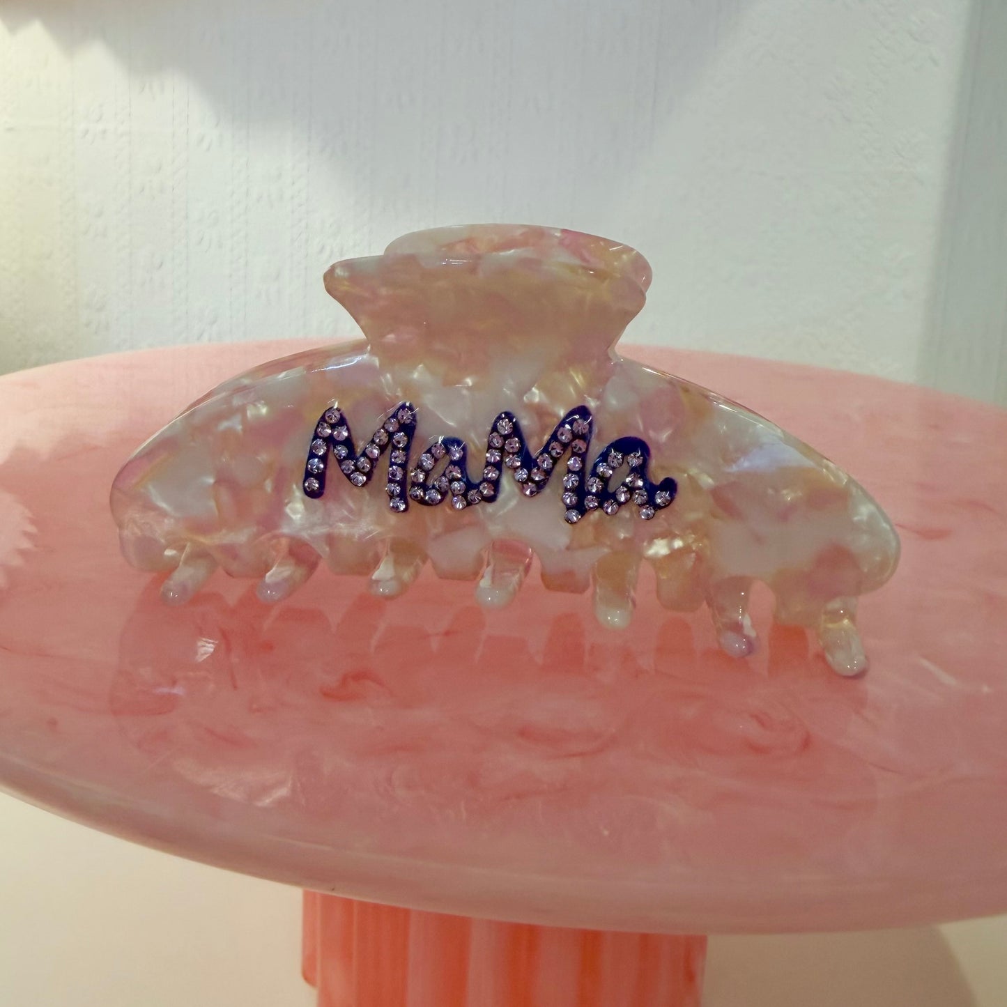 Lilac ‘Mama’ Gem Stone Claw Clip