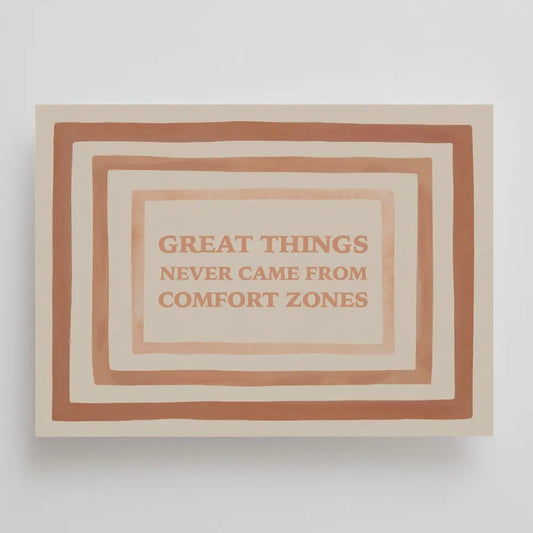 ‘Comfort Zone’ Affirmation Postcard