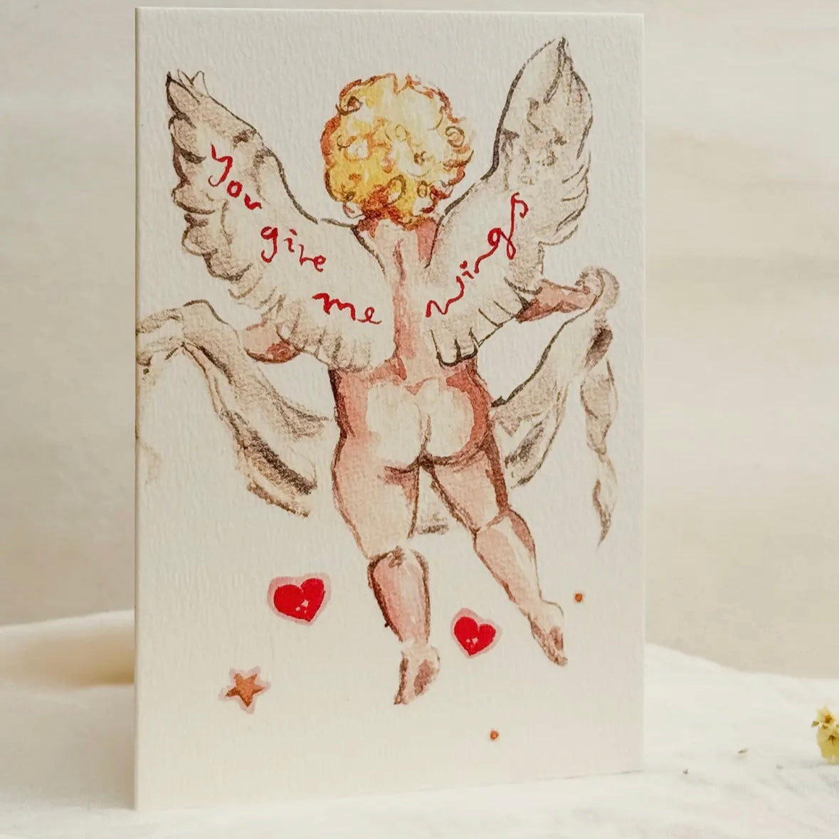‘You Give Me Wings’ Greeting Card