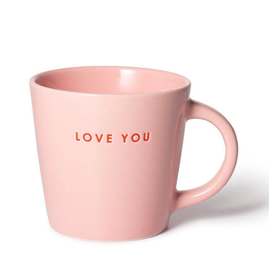 ‘Love You’ Pink Coffee Cup