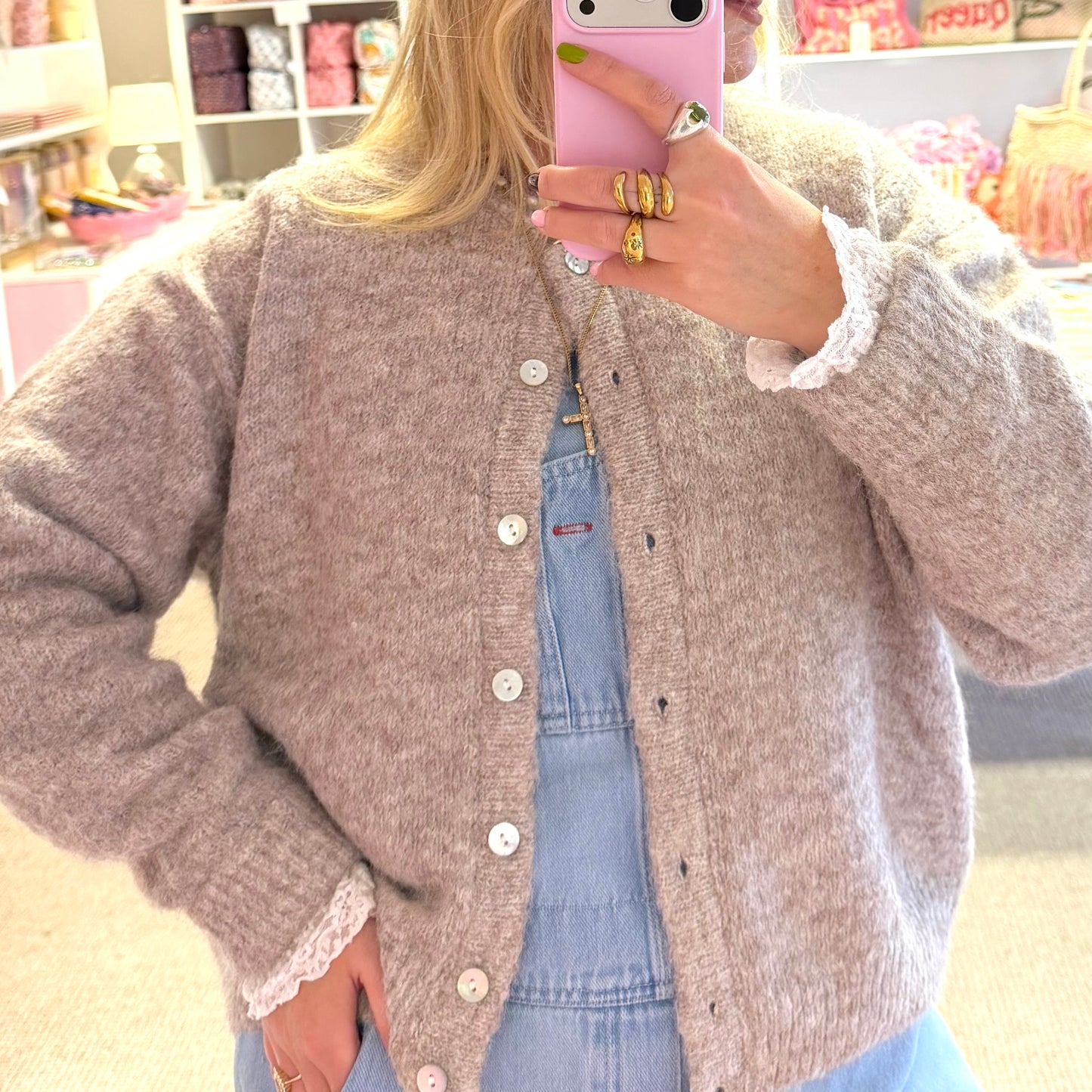 Super Soft Beige Cardigan