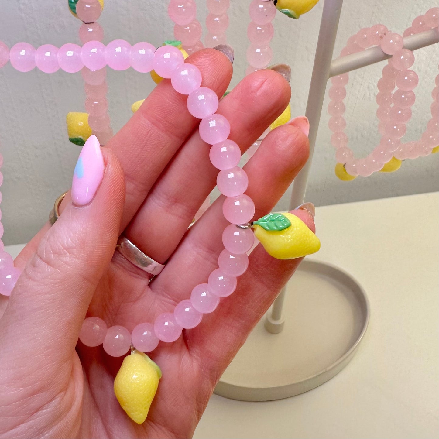 Handmade Glass Bead Lemon Jewellery 🍋