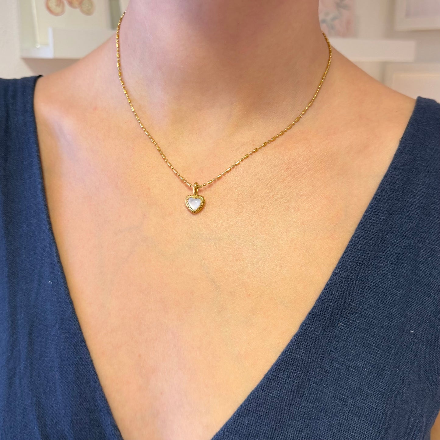 Sweetheart Everyday Necklace (available in gold or silver)